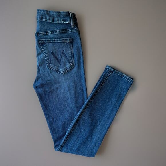 Mother Looker Jeans Women's 25 Blue High Waisted Medium Wash Boho Party New York - Picture 1 of 9